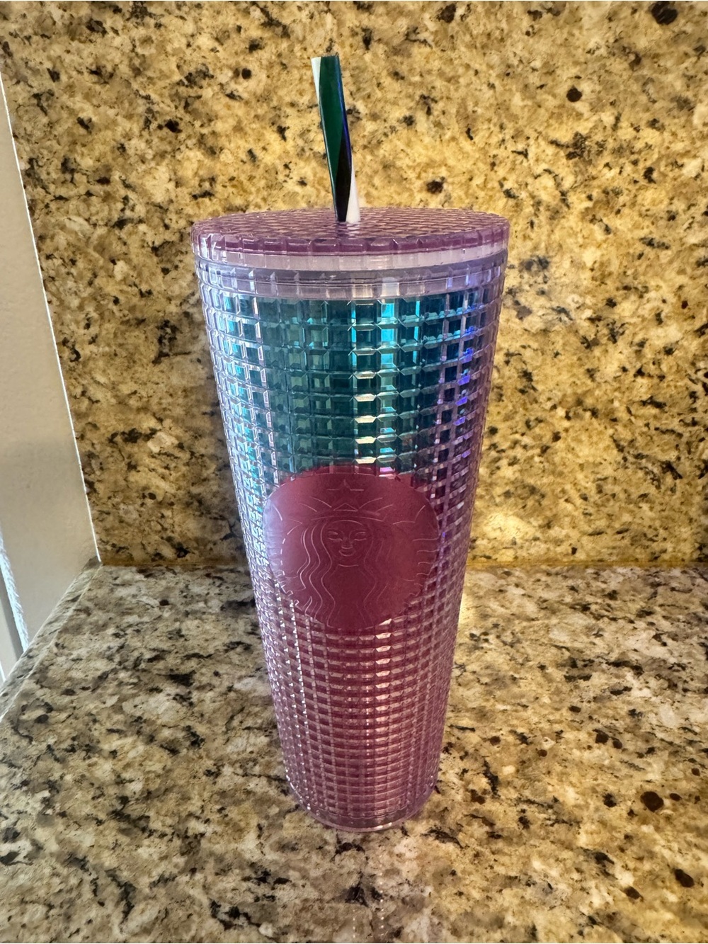 Starbucks Tumbler blue and pink